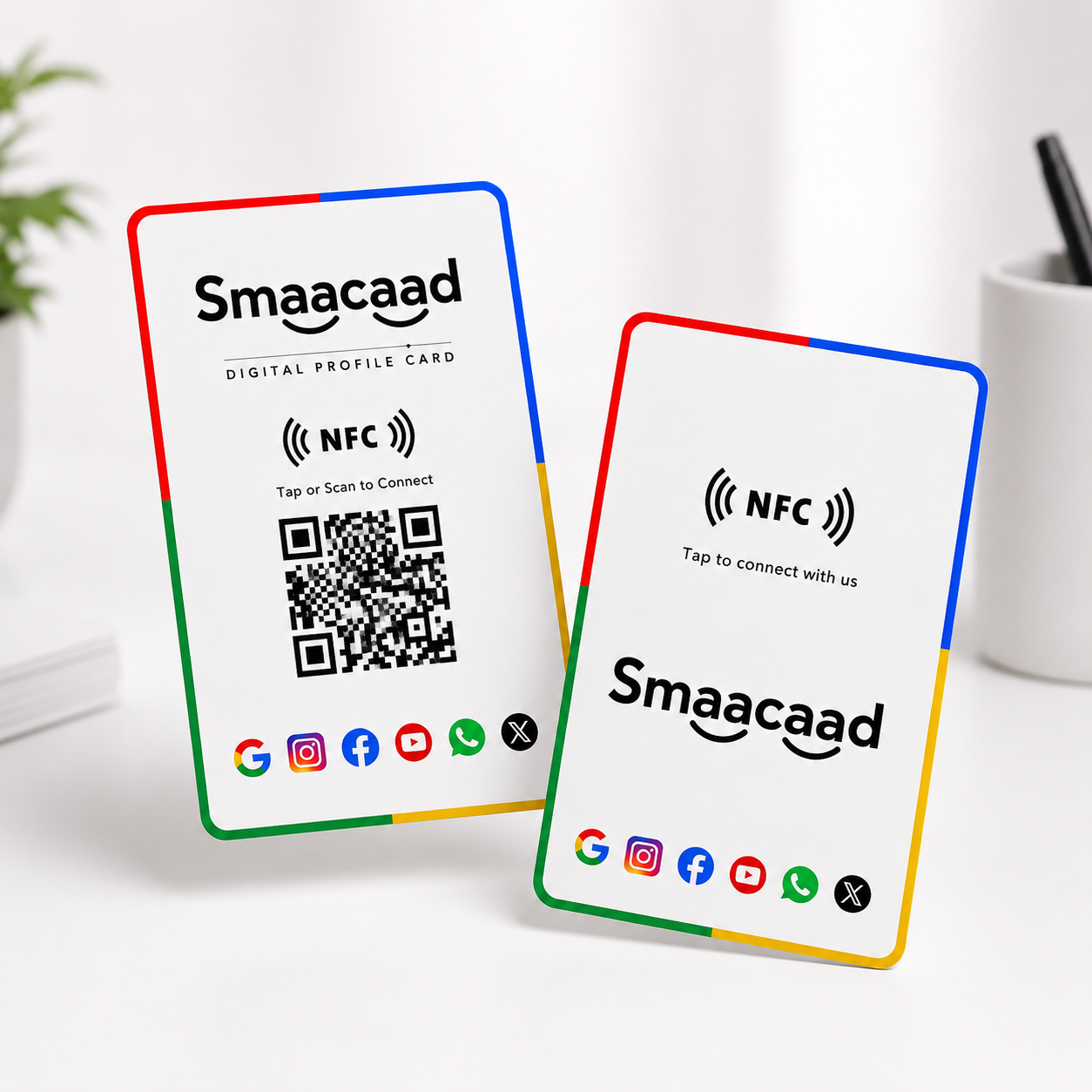 All-in-One NFC Business Card with QR All-in-One NFC Business Card with QR