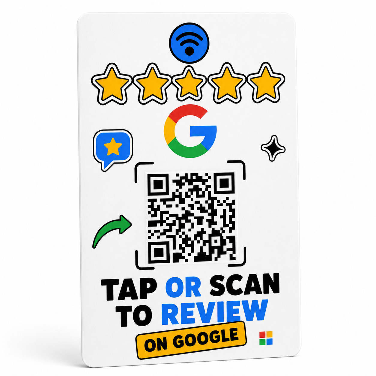 Google Review NFC Card with QR by Smaacaad Google Review NFC Card with QR by Smaacaad