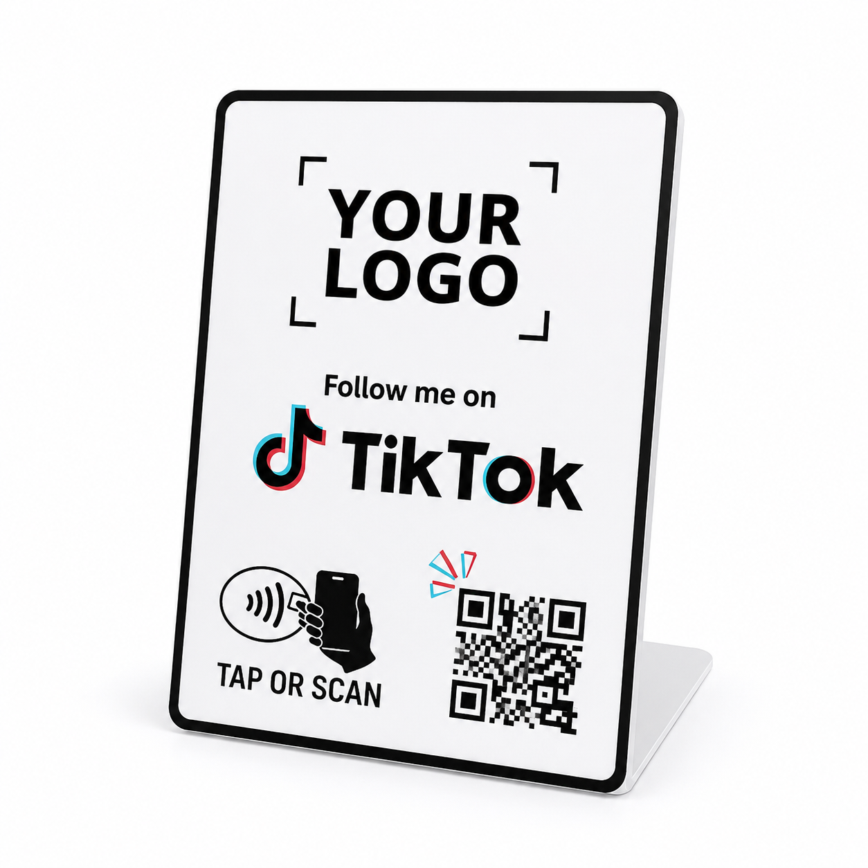 TikTok NFC Follow Stand with QR + Logo by Smaacaad TikTok NFC Follow Stand with QR + Logo by Smaacaad